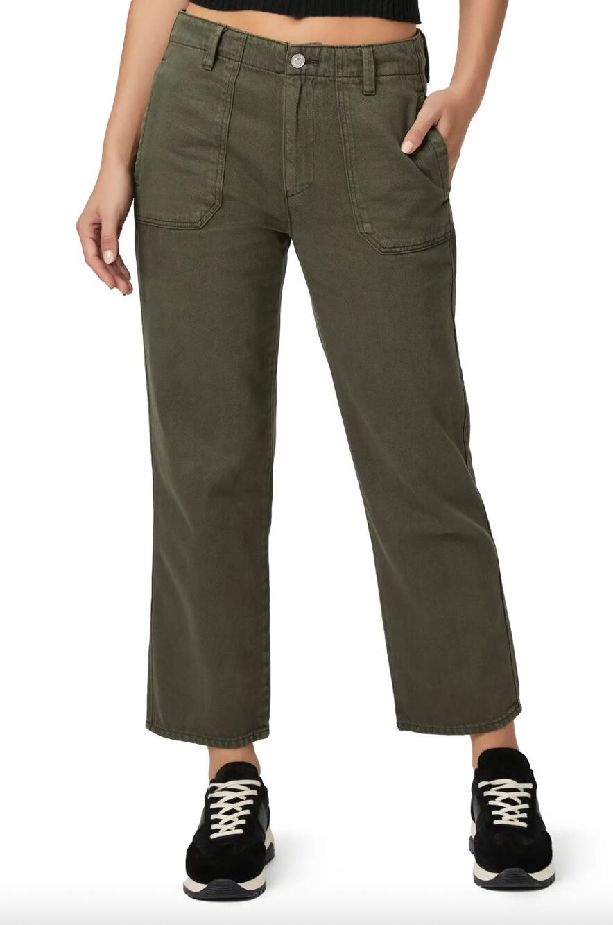 PAIGE Kirby Crop Straight Jeans Size 25 Hipster Granola Girl Cotton Casual Boho